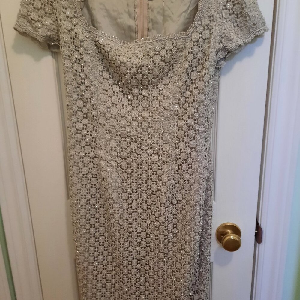 Brand New Handmade Guipure With Beads Work Dress